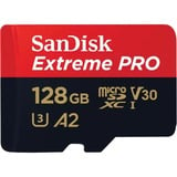 SanDisk Extreme PRO microSDXC 128 Go, Carte mémoire UHS-I U3, Class 10, V30, A2