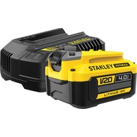 Stanley Kit de démarrage FATMAX V20 18V, Chargeur Jaune/Noir, Batterie et chargeur inclus