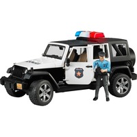 bruder Véhicule Miniature - Jeep Wrangler Unlimited Rubicon Police Avec Policier, Modèle réduit de voiture