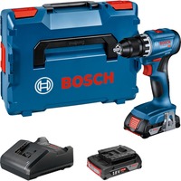 Bosch BOSCH GSR 18V-45 2x 2,0Ah LBOXX, Perceuse/visseuse Bleu/Noir