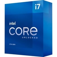 Intel® Core i7-11700K, 3,6 GHz (5,0 GHz Turbo Boost) socket 1200 processeur "Rocket Lake", Unlocked, processeur en boîte