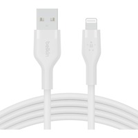 Belkin BOOSTCHARGE Flex USB-A/USB-C, Câble Blanc, 2 mètres