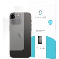 Just in Case iPhone 15 Pro - Back Cover Tempered Glass - Clear, Film de protection Transparent