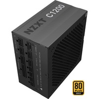 NZXT NZXT C1200 80+ Gold 1200W ATX alimentation  Noir, 2x PCIe, Gestion des câbles