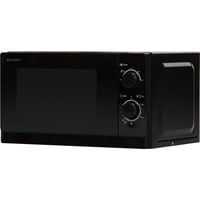 Sharp R-200BKW micro-onde Comptoir 20 L 800 W Noir, Four à micro-ondes Noir, Comptoir, 20 L, 800 W, Rotatif, Noir, 25,5 cm