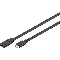 goobay USB 3.0 SuperSpeed, Câble d'extension Noir, 1 mètre